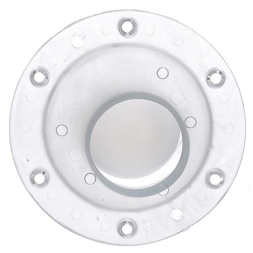 SeaChoice Self-Bailing Scupper, Large, Clear, Fits 1.5" - 3" Inch Openings.