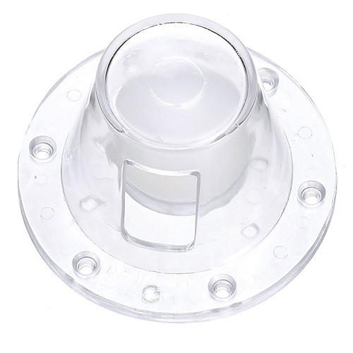 SeaChoice Self-Bailing Scupper, Large, Clear, Fits 1.5" - 3" Inch Openings.