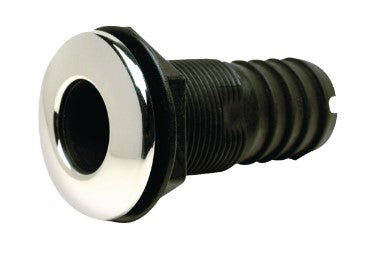 SeaChoice 3/4" Stainless Steel Covered Thru-Hull.
