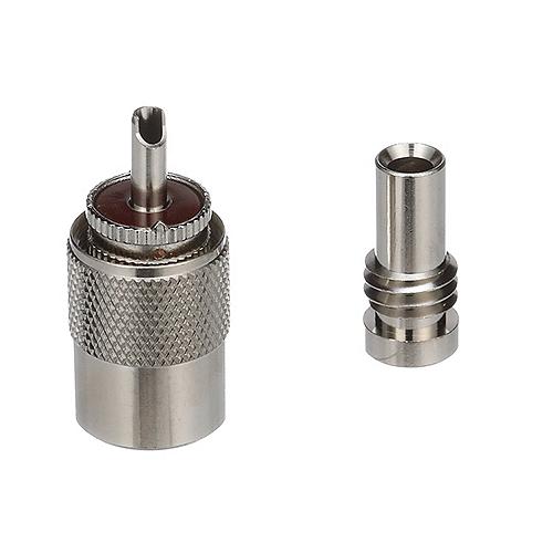 SeaChoice PL259 w/ UG175 Adapter, VHF Cable Antenna Connector.