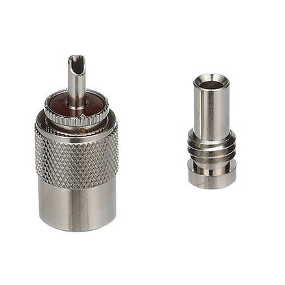SeaChoice PL259 w/ UG175 Adapter, VHF Cable Antenna Connector.
