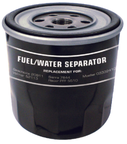 SeaChoice Water Separating Fuel Filter Canister Only Small Hole 10 Micron.