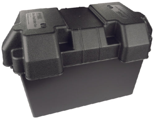 SeaChoice USCG-Approved Marine Group 24 Series Standard Battery Box with Strap &amp; Mounting Kit.