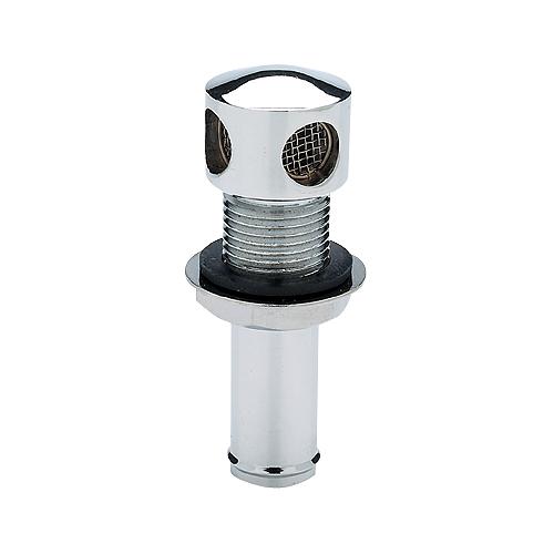 SeaChoice Thru Hull Fuel Tank Vent, Chrome-Plated Brass, 5/8 in.