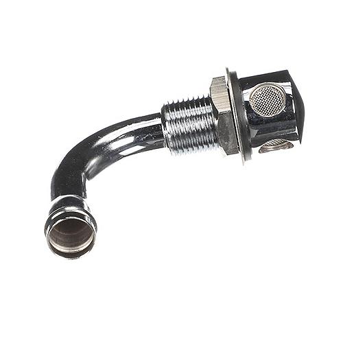 SeaChoice Thru Hall Fuel Tank Vent, Chrome-Plated Brass, 5/8 in., 90 Degree.