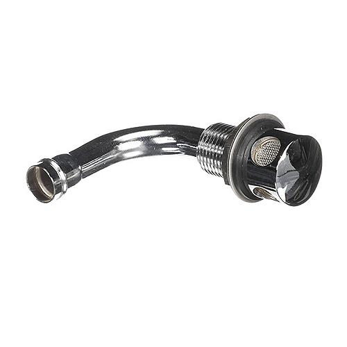 SeaChoice Thru Hall Fuel Tank Vent, Chrome-Plated Brass, 5/8 in., 90 Degree.
