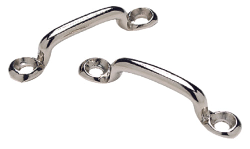 SeaChoice Nickel Plated Brass Wire Eye Straps 1-1/4" Inch.