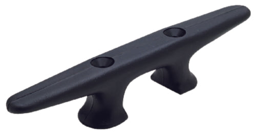 SeaChoice 10" Black Nylon Plastic Cleat.