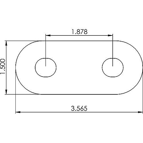 SeaChoice 33639 Stern Eye - Stainless Steel, 4 Nuts, 8.09" Thread Length.