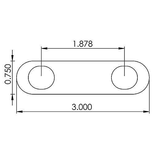 SeaChoice 33639 Stern Eye - Stainless Steel, 4 Nuts, 8.09" Thread Length.