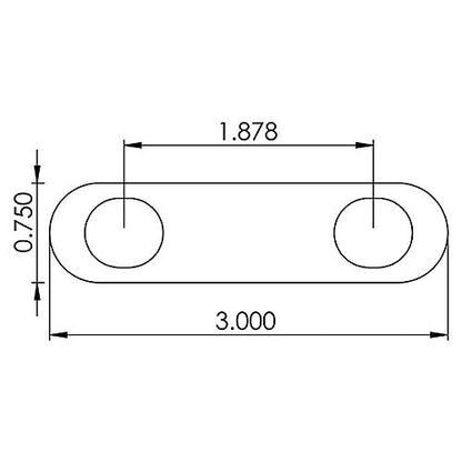 SeaChoice 33639 Stern Eye - Stainless Steel, 4 Nuts, 8.09" Thread Length.