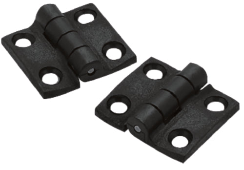 SeaChoice Butt Hinge, 1-1/2" x 1-3/8 Black Nylon, Pair.