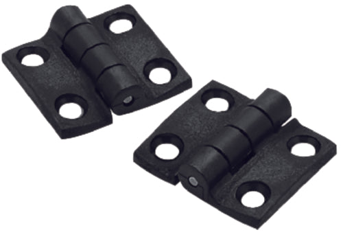 SeaChoice Butt Hinge, 1-1/2" x1-3/8 Black Nylon , Pair.