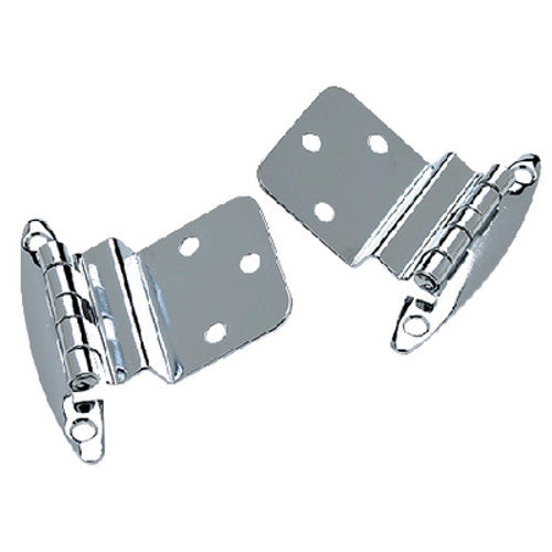 Seachoice 2-3/4 x 2-1/8 Inch Chrome Plated Brass Inset Hinges for Boats