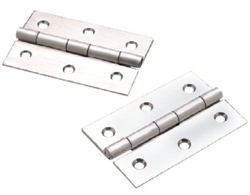 Stainless Steel 3 In. L X 2 In. W Butt Hinges 2 Pk