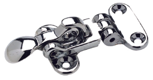 SeaChoice Chrome Plated Brass Anti-Rattle Hatch Fastener - 3-3/4" L x 1-7/8" W.