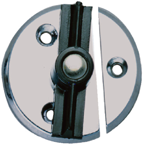 SeaChoice 1-3/4" Chrome Plated Zinc Door Button with Spring.