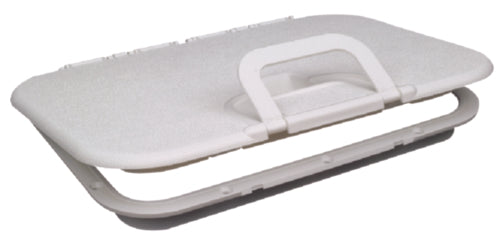 SeaChoice 39201 Polypropylene Offshore Hatch - 10-3/8 Inch x 20-1/2 Inch ID - White.