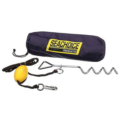 SeaChoice PWC Screw Anchor System, 10 Ft. Anchor Line, Float, Clip & Storage Bag.