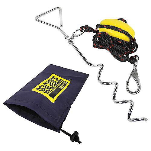 SeaChoice PWC Screw Anchor System, 10 Ft. Anchor Line, Float, Clip & Storage Bag.