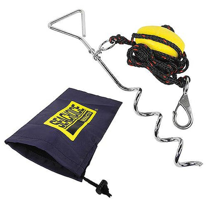 SeaChoice PWC Screw Anchor System, 10 Ft. Anchor Line, Float, Clip & Storage Bag.