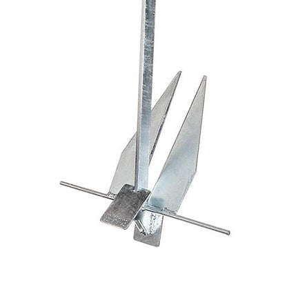 SeaChoice 41710 Hot Dipped Galvanized Deluxe Anchor, Size 4S 4 Pound - Boat 12' to 16'.