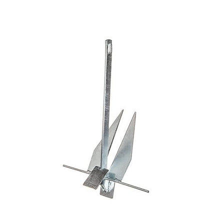 SeaChoice 41710 Hot Dipped Galvanized Deluxe Anchor, Size 4S 4 Pound - Boat 12' to 16'.