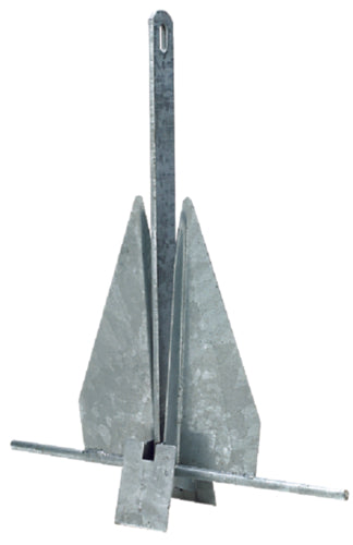 SeaChoice Hot Dipped Galvanized Deluxe Anchor, Size 13S 13 Pounds 25' to 30' Boat.