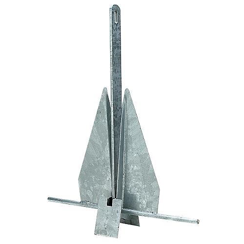 SeaChoice Hot Dipped Galvanized Deluxe Anchor, Size 22S - 22 Pound 35' to 38' Boat