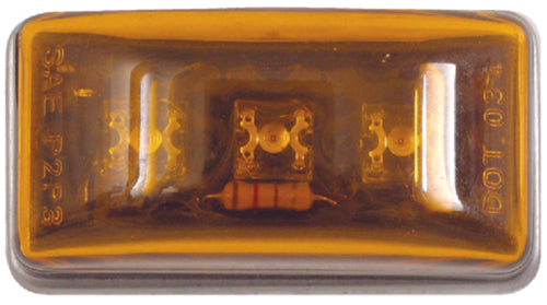 SeaChoice LED Sealed Stud Mount Side Marker/Clearance 2" Inch Light Amber