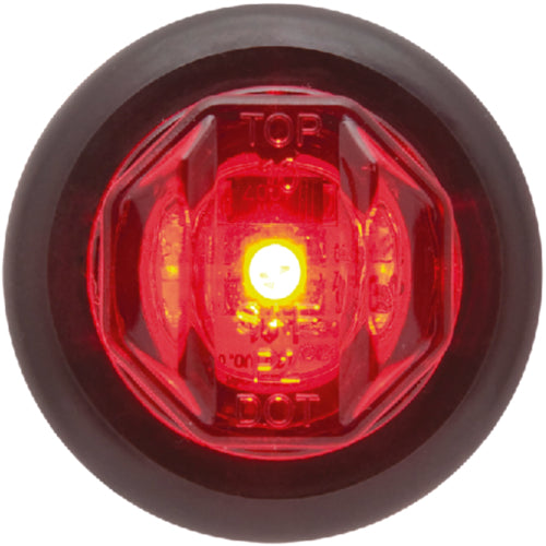 SeaChoice Round LED Mini Sealed Clearance/Marker Light - Red 3/4" Inch.