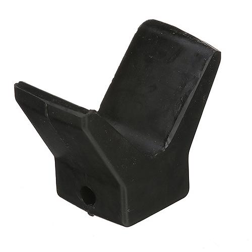 SeaChoice Black Rubber Molded "Y" Bow Stop, 3" x 3" x 6-1/2".