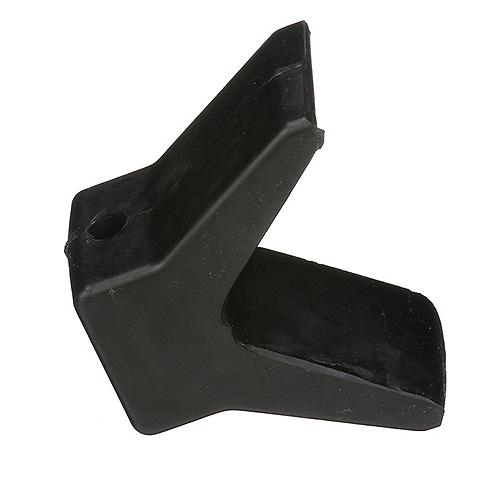SeaChoice Black Rubber Molded "Y" Bow Stop, 3" x 3" x 6-1/2".