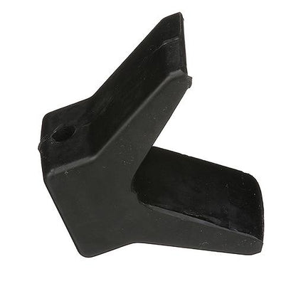 SeaChoice Black Rubber Molded "Y" Bow Stop, 3" x 3" x 6-1/2".