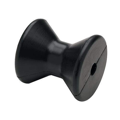 SeaChoice Black Rubber Bow Roller 3" - Black Rubber.