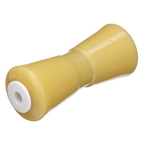 SeaChoice 56420 8" Non-Marking TP Yellow Rubber Keel Roller with 5/8" ID Hole.