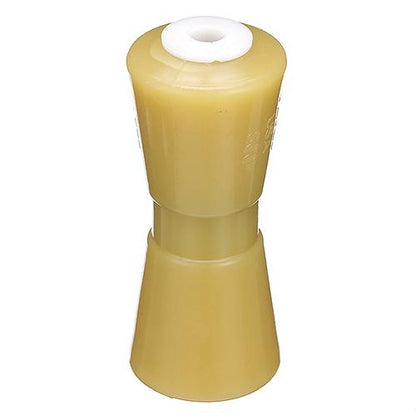 SeaChoice 56420 8" Non-Marking TP Yellow Rubber Keel Roller with 5/8" ID Hole.