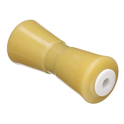 SeaChoice 56420 8" Non-Marking TP Yellow Rubber Keel Roller with 5/8" ID Hole.