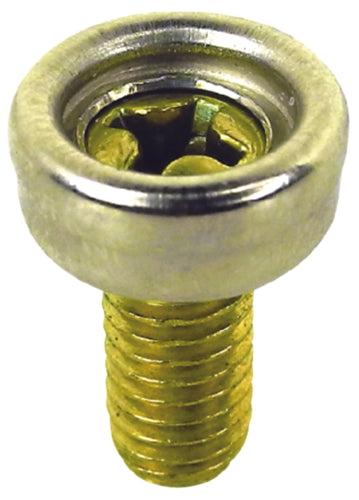 SeaChoice Stainless Steel Button Stud with Brass Machine Screw.