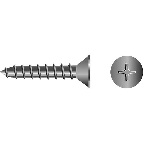 SeaChoice 59956 Stainless Steel Phillips Machine Screw - Flat Head 18-8 Stainless Steel.