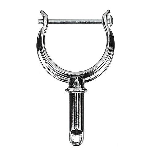SeaChoice Top-Mount Rowlock Horns Set, Chrome-Plated Zinc, Includes 2 Rowlocks w/ Locking Pins.