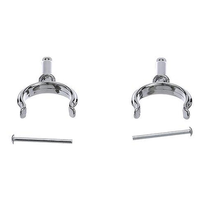 SeaChoice Top-Mount Rowlock Horns Set, Chrome-Plated Zinc, Includes 2 Rowlocks w/ Locking Pins.