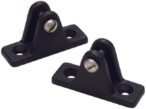 SeaChoice Deck Hinge - Black - 2-Pack 1" x 2" Inch.