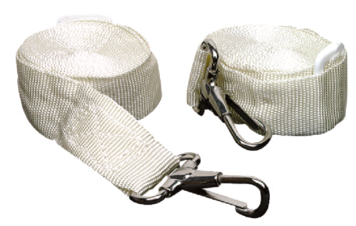 SeaChoice Bimini Top Straps Adjustable to 96" (2 Per Pack) - White.