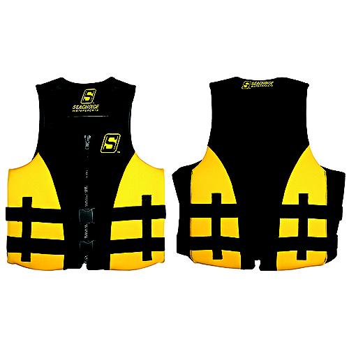 SeaChoice 85126 Evoprene Multi-Sport Vest, Yellow/Black, LARGE.