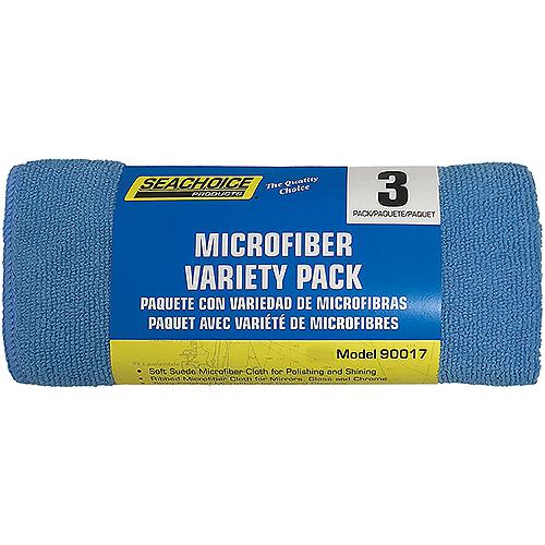 SeaChoice 90017 Microfiber Variety Pack, 3-Pack Roll - 16" x 16".