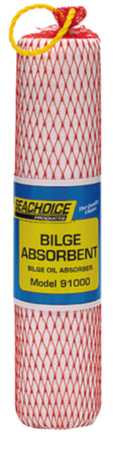 SeaChoice Bilge Absorbent Oil & Fuel 4" x 4" x 18".