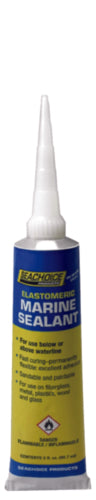 SeaChoice Elastomeric White Marine Sealant, 3 Ounce