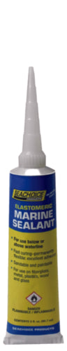 SeaChoice Elastomeric Marine Sealant - Clear - 3 Ounce.