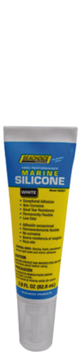 SeaChoice Silicone High Performance Sealant (White) 3.0 Ounce.